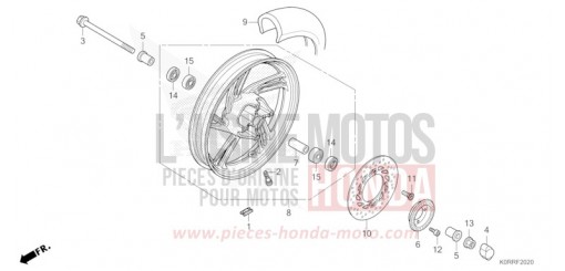FRONT WHEEL SH125ADR de 2024